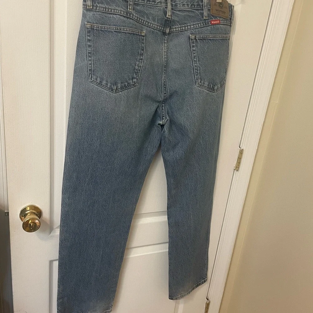 Wrangler Premium Quality Jeans Straight 38x32 Men pre-owned Blue